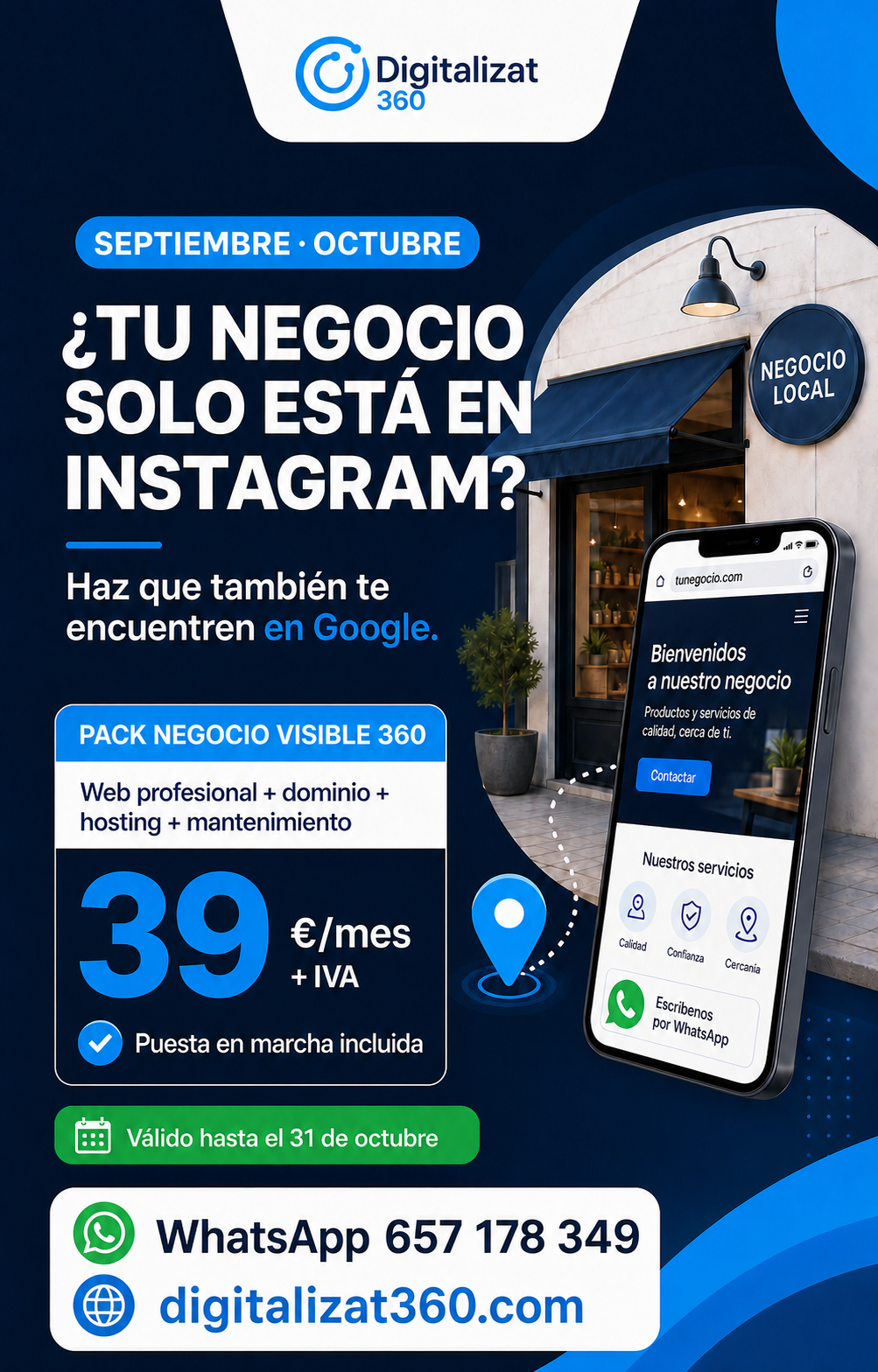 Promoción Negocio Visible 360 de Digitalizat360